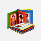 Tox Aile Bireyleri Sessiz Kumaş Kitap T109 - Bez Kitap , Eğitici Oyuncak , Yumuşak ve Hışırtılı - 3