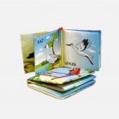 Tox Uçan Hayvanlar Kumaş Sessiz Kitap T053 - Bez Kitap , Eğitici Oyuncak , Yumuşak ve Hışırtılı - 9