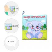 Tox Vahşi Hayvanlar Sessiz Kumaş Kitap T111 - Bez Kitap , Eğitici Oyuncak ,Yumuşak ve Hışırtılı - 4