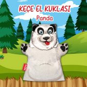 Tox Panda Vahşi Hayvanlar Keçe El Kukla T128 , Eğitici Oyuncak - 2