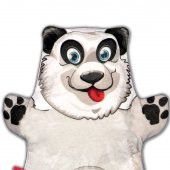 Tox Panda Vahşi Hayvanlar Keçe El Kukla T128 , Eğitici Oyuncak - 3