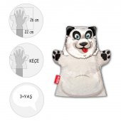 Tox Panda Vahşi Hayvanlar Keçe El Kukla T128 , Eğitici Oyuncak - 4