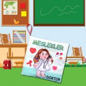 Tox Meslekler Sessiz Kumaş Kitap T112 - Bez Kitap , Eğitici Oyuncak , Yumuşak ve Hışırtılı - 10