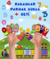 Tox Rakamlar 10 Parça Parmak Kukla , Eğitici Oyuncak T064 - 4