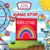 Tox Bebek Renkli Kumaş Sessiz Kitap T061 - Bez Kitap , Eğitici Oyuncak , Yumuşak ve Hışırtılı - 2
