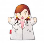 Tox Doktor Meslekler Keçe El Kukla T327 , Eğitici Oyuncak - 6