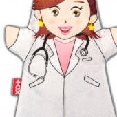 Tox Doktor Meslekler Keçe El Kukla T327 , Eğitici Oyuncak - 8