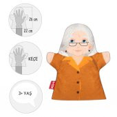 Tox Babaanne Aile Bireyleri Keçe El Kukla T336 , Eğitici Oyuncak - 4