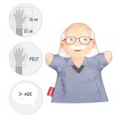 Tox Dede Aile Bireyleri Keçe El Kukla T337 , Eğitici Oyuncak - 9