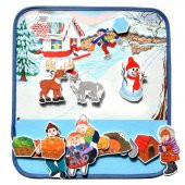 Tox ( Kış ) Keçe Cırtlı Aktivite Sayfası - Çocuk Etkinlik , Eğitici Oyuncak - 6