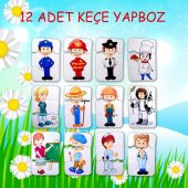 Tox Meslekler 3+ Keçe Yapboz - 3 Yaş Puzzle T006 - 2