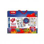 Tox Meslekler 3+ Keçe Yapboz - 3 Yaş Puzzle T006 - 3