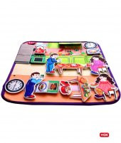 Tox ( Mutfak ) Keçe Cırtlı Aktivite Sayfası - Çocuk Etkinlik , Eğitici Oyuncak - 5