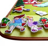 Tox ( Yaz ) Keçe Cırtlı Aktivite Sayfası - Çocuk Etkinlik , Eğitici Oyuncak - 9