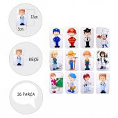 Tox Meslekler 3+ Keçe Yapboz - 3 Yaş Puzzle T006 - 4