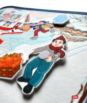 Tox ( Kış ) Keçe Cırtlı Aktivite Sayfası - Çocuk Etkinlik , Eğitici Oyuncak - 11