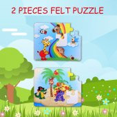 Tox Gökkuşağı 3+ Keçe Yapboz - 3 Yaş Puzzle T042 - 7