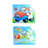 Tox Uçak Araba 3+ Keçe Yapboz - 3 Yaş Puzzle T004 - 6