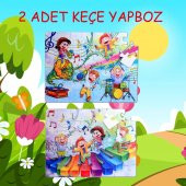 Tox Müzik 5+ Keçe Yapboz - 5 Yaş Puzzle T016 - 2