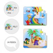 Tox Gökkuşağı 3+ Keçe Yapboz - 3 Yaş Puzzle T042 - 9