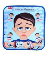 Tox ( Erkek ) Duyguları Öğreniyorum Keçe Cırtlı Aktivite Sayfası - Çocuk Etkinlik , Eğitici Oyuncak - 1