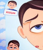 Tox ( Erkek ) Duyguları Öğreniyorum Keçe Cırtlı Aktivite Sayfası - Çocuk Etkinlik , Eğitici Oyuncak - 4