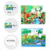 Tox Orman 5+ Keçe Yapboz - 5 Yaş Puzzle T015 - 9