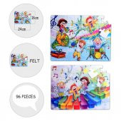 Tox Müzik 5+ Keçe Yapboz - 5 Yaş Puzzle T016 - 9