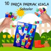 Tox Sebzeler 10 Parça Parmak Kukla , Eğitici Oyuncak T104 - 2