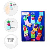 Tox Sebzeler 10 Parça Parmak Kukla , Eğitici Oyuncak T104 - 8