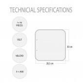 Tox ( Kız ) Duyguları Öğreniyorum Keçe Cırtlı Aktivite Sayfası - Çocuk Etkinlik , Eğitici Oyuncak - 8