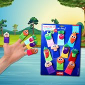 Tox Sebzeler 10 Parça Parmak Kukla , Eğitici Oyuncak T104 - 10