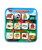 Tox ( Hayvanlar ve Yaşam Alanları ) Keçe Cırtlı Aktivite Sayfası - Çocuk Etkinlik , Eğitici Oyuncak - 6