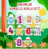 10 Parça Tox Rakamlar El Kukla Set T047 , Eğitici Oyuncak - 2
