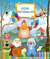 3 Parça Tox Uçan Hayvanlar Keçe El Kukla Set , Eğitici Oyuncak - 1