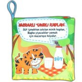 Tox Meraklı Kaplan Kumaş Sessiz Kitap T090 - Bez Kitap , Eğitici Oyuncak , Yumuşak ve Hışırtılı - 1