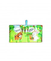 Tox Meraklı Kaplan Kumaş Sessiz Kitap T090 - Bez Kitap , Eğitici Oyuncak , Yumuşak ve Hışırtılı - 8