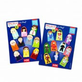 2 Set - 20 Parça Tox Meslekler ve Aile Üyeleri 20 Parça Parmak Kukla T751 T761 - 6