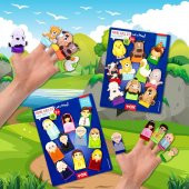 2 Set - 20 Parça Tox Evcil Hayvanlar ve Aile Bireyleri Parmak Kukla T771 T751 thumbnail 9