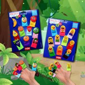 2 Set - 20 Parça Tox Emojiler ve Meyveler Parmak Kukla T106 T105 - 5