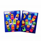 2 Set - 20 Parça Tox Emojiler ve Meyveler Parmak Kukla T106 T105 - 6