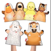 6 Parça Tox Çiftlik Hayvanları Keçe El Kukla Set , Eğitici Oyuncak thumbnail 6