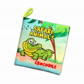 Tox İngilizce Safari Hayvanları Kumaş Sessiz Kitap E130 - Bez Kitap , Eğitici Oyuncak , Yumuşak ve Hışırtılı thumbnail 1