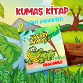 Tox İngilizce Safari Hayvanları Kumaş Sessiz Kitap E130 - Bez Kitap , Eğitici Oyuncak , Yumuşak ve Hışırtılı thumbnail 2