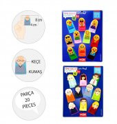 2 Set - 20 Parça Tox Emojiler ve Aile Bireyleri Parmak Kukla T106 T751 - 3
