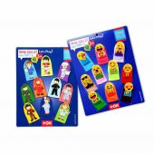 2 Set - 20 Parça Tox Emojiler ve Meslekler Parmak Kukla T106 T761 - 4