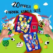 2 Set - 20 Parça Tox Evcil Hayvanlar ve Meslekler Parmak Kukla T771 T762 - 2