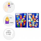 2 Set - 20 Parça Tox Emojiler ve Evcil Hayvanlar Parmak Kukla T106 T772 - 8