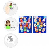 2 Set - 20 Parça Tox Evcil Hayvanlar ve Aile Bireyleri Parmak Kukla T772 T752 - 8