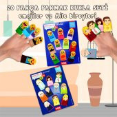 2 Set - 20 Parça Tox Emojiler ve Aile Bireyleri Parmak Kukla T106 T751 - 2